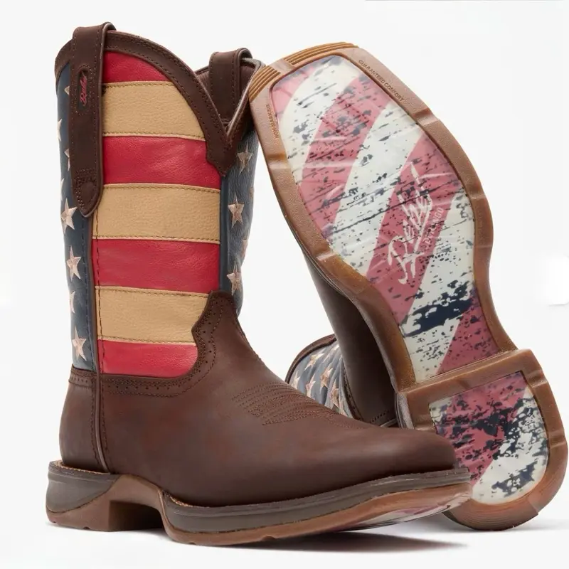 REBEL BY DURANGO PATRIOTIC PULL-ON WESTERN FLAG BOOT