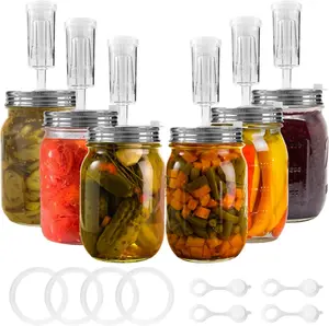 32 count Fermenting Airlock  Kit Set - Fermentation  for Large Wide Mouth Mason Jars