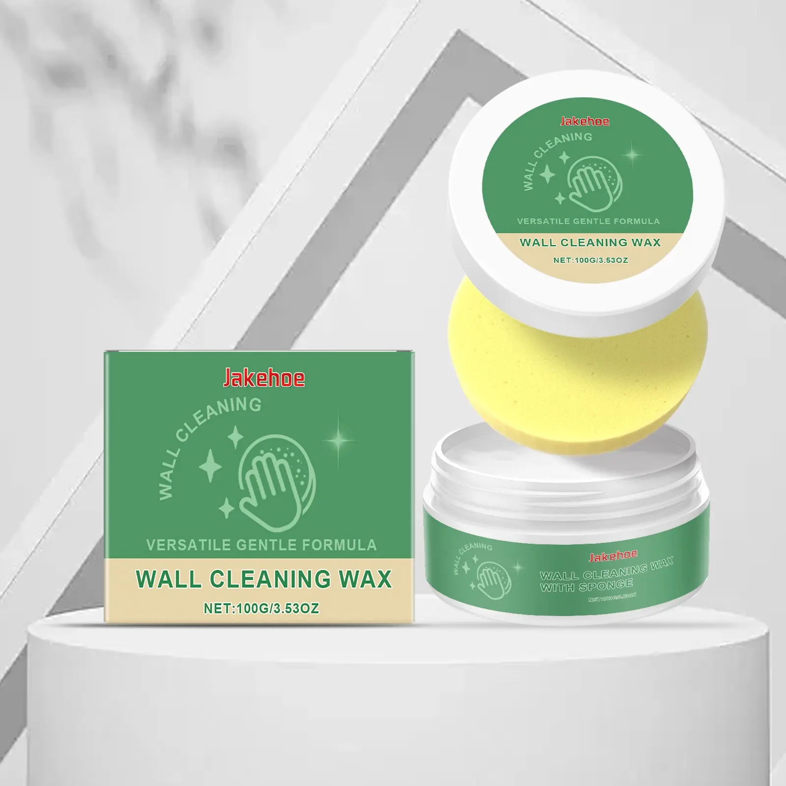 Jakehoe Wall Stain Remover Cleaner Paste, Home Use Graffiti Cleanse Refinish Cleaning Agent, Effective Wall Surface Cleanser, Spot Stain Eliminator