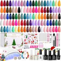 68Pcs 35Colors Christmas Gel Nail Kit