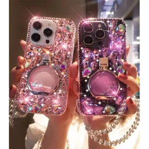Luxury Bling Crystal Rhinestone Phone Case, Diamond Design, Cover for Samsung Galaxy S24, S25, S20 Plus, S21 FE, S22, S23