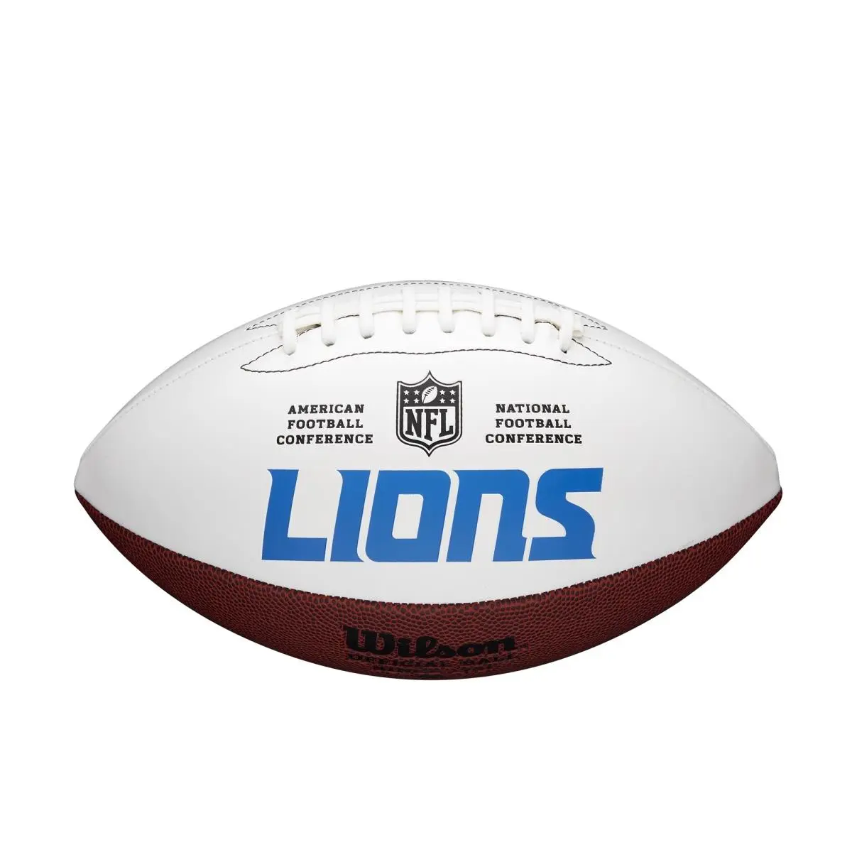Wilson NFL Detroit Lions Autographable Full-Size Football - Collector’s Authentic Sports Collectibles Accessory, Lions Logo (Model 8776895654)