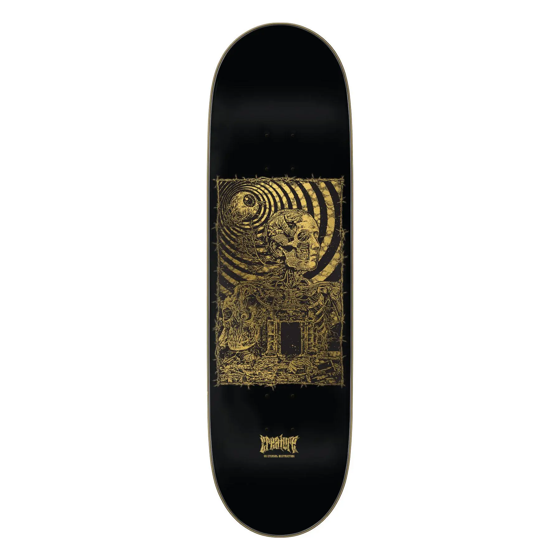 9.0in Fortress VX Skateboard Deck, Small Creature Stumps Design, Sticker Skateboard Parts, Lightweight, 9X32.15 In, Fiendish Look, Maple Plywood, Stunt Tricks