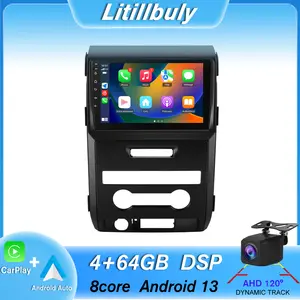 Car Stereo for Ford F150 2009-2012 touch screen has Android Auto Wireless Carplay, Bluetooth WIFI supports GPS Navigation