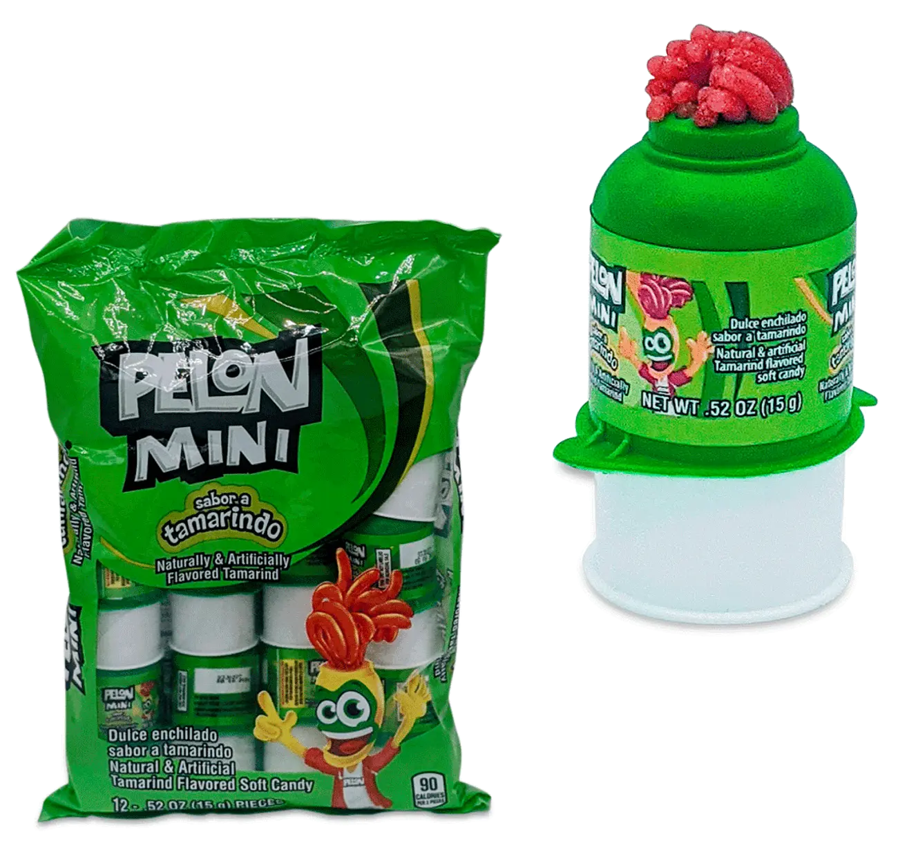 Lorena Pelon Mini Sabor a Tamarindo 12ct/.45oz Mexican Candy Tamarindo Squeeze