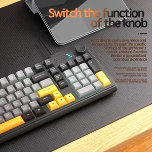 K700 Wired Silent Gaming Keyboard, Wired Rainbow Backlight, Portable Ergonomic Design, External Computer Keyboard, No Ca Prop 65