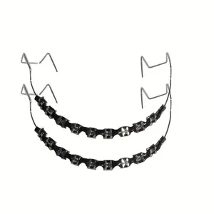 SMStylish Zipper Decoration Set - Colorful Plastic Dental Braces for Teenagers and Adults with Novel Upper and Lower Jaw Hooks Teeth Kit Tooth Gem