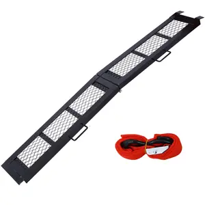 Hardware 80" Steel Loading Ramp, 500LBS Capacity, Portable Motorcycle Ramp, Folding ATV Ramp for Pick up Truck, Black, Pack of 1