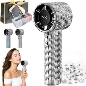 Portable Handheld Fan, Rechargeable Cooling Personal Fan for Outdoor Activities, Travel, Beach Use, Lithium Ion Battery, 6.66 Wh Capacity, USB Rechargeable Fan, USB Charging Fan