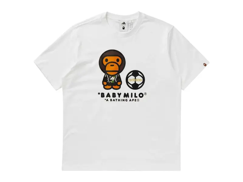 adidas x BAPE SSL Milo Tee White (men) by StockX