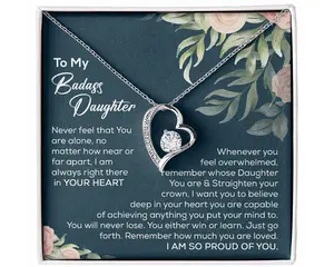 To My Badass Daughter Gift, Gift For Daughter From Mom, Badass Daughter Necklace, Daughter Gifts, Badass Necklace, Daughter Gift From Mom. Badass Daughter Gift, Teen Daughter, Badass Daughter, Daughter Necklace, Daughter Gifts, Gift For Daughter