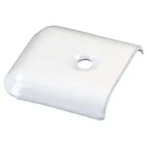JR PRODUCTS 49655 Metal Vinyl End Caps - Polar White