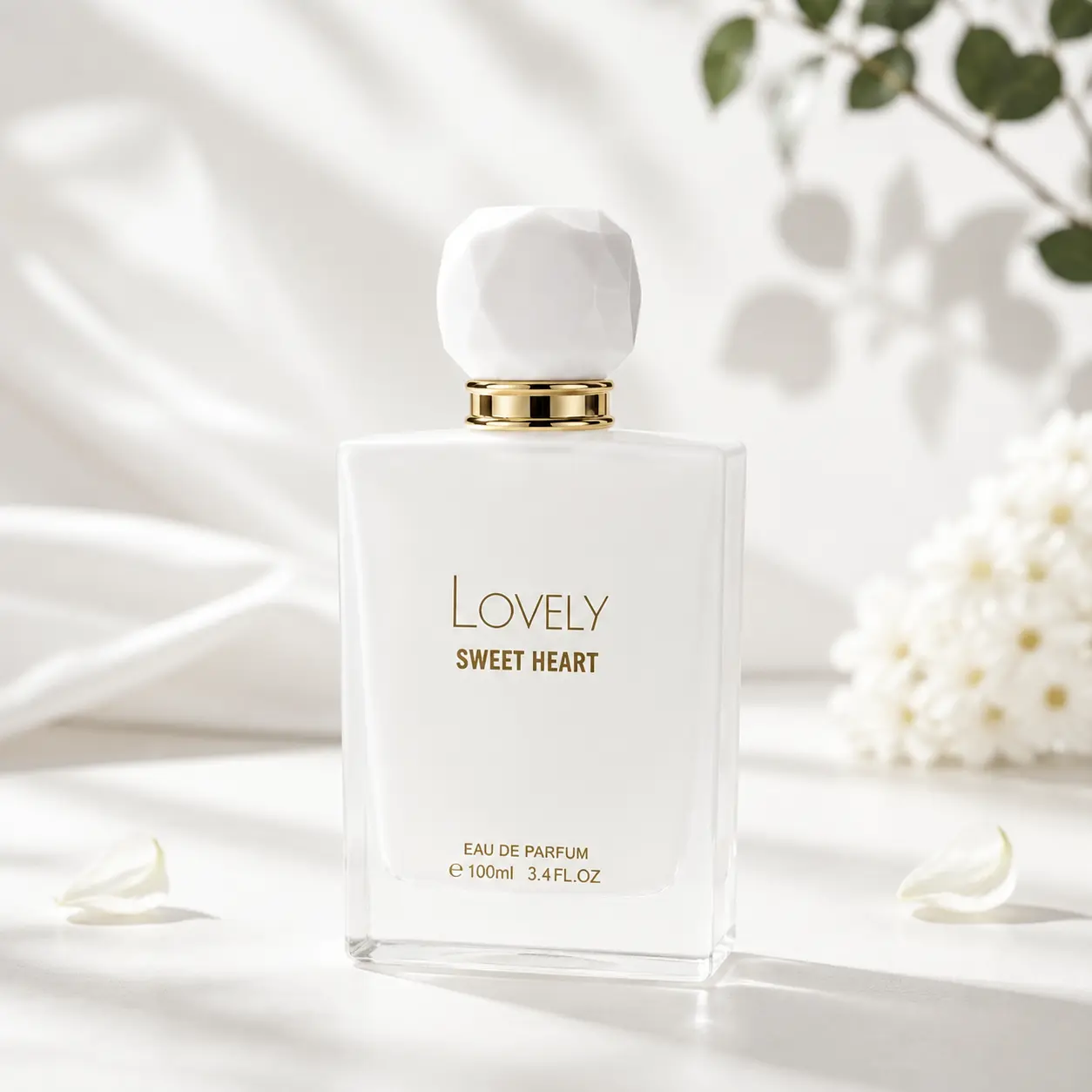 LOVELY SWEET HEART Unisex Perfume Eau de Parfum Spray 100ml, Long Lasting Chypre Fragrance with Fruity Mossy, Floral, Woody Amber & Vanilla Notes, Fresh Elegant Scent for Men & Women, Ideal Gift for Daily Wear，Date Night, Travel