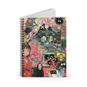 Everything's Ghibli Studio - Spirited Away Spiral Notebook - Ruled Line - Holiday Christmas Birthdady Gift for Fans