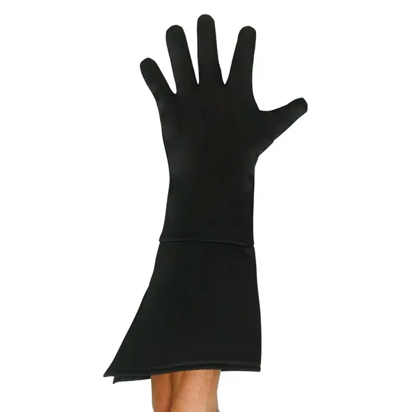 Adult Black Superhero Gloves