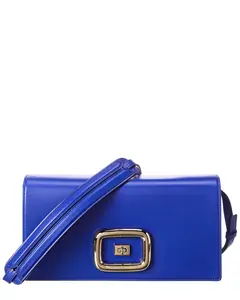 Roger Vivier Viv' Choc Leather Shoulder Bag