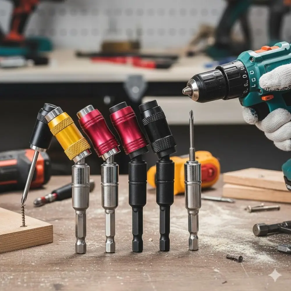 Quick-Change Hex Handle Extension Rod: Locking Adapter for Drills & Screwdrivers. Ideal for Home DIY, Repair, and Holiday Decor. Enhances Tool Flexibility for Tight Spaces. A Must-Have for Easy Fastening Tasks.