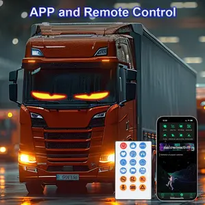 Programmable LED Car Sign - 4.72x23.68" Flexible Scrolling Display - Bluetooth App Control Custom Text & Animation - Funny DIY Car Accessories for Windshield, SUV, Truck & Store Decor