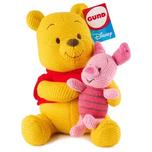 GUND Disney Pooh and Piglet Knit 10" Plush Toy