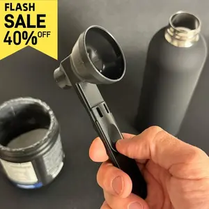 Protein Powder Sliding Spoon, Powder Funnel Scoop, Coffee Leak Proof Spoon,High Quality Scoop for Pre Workout Creatine  Powder Formula Smoothie Kitchen Utensils BPA Free Plastic 2 TBL