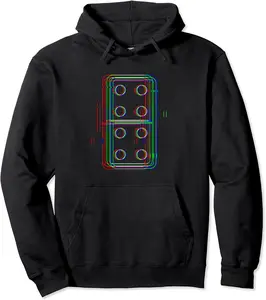 Domino Glitch Halloween Matching Group Costume 4-4 Easy Lazy Pullover Hoodie - Briannama Shop 55B09DK7HPRN