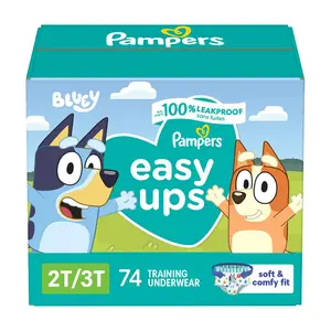 Pampers Easy Ups Boys PJ Masks Training Underwear Super Pack Size 2T3T - 74ct