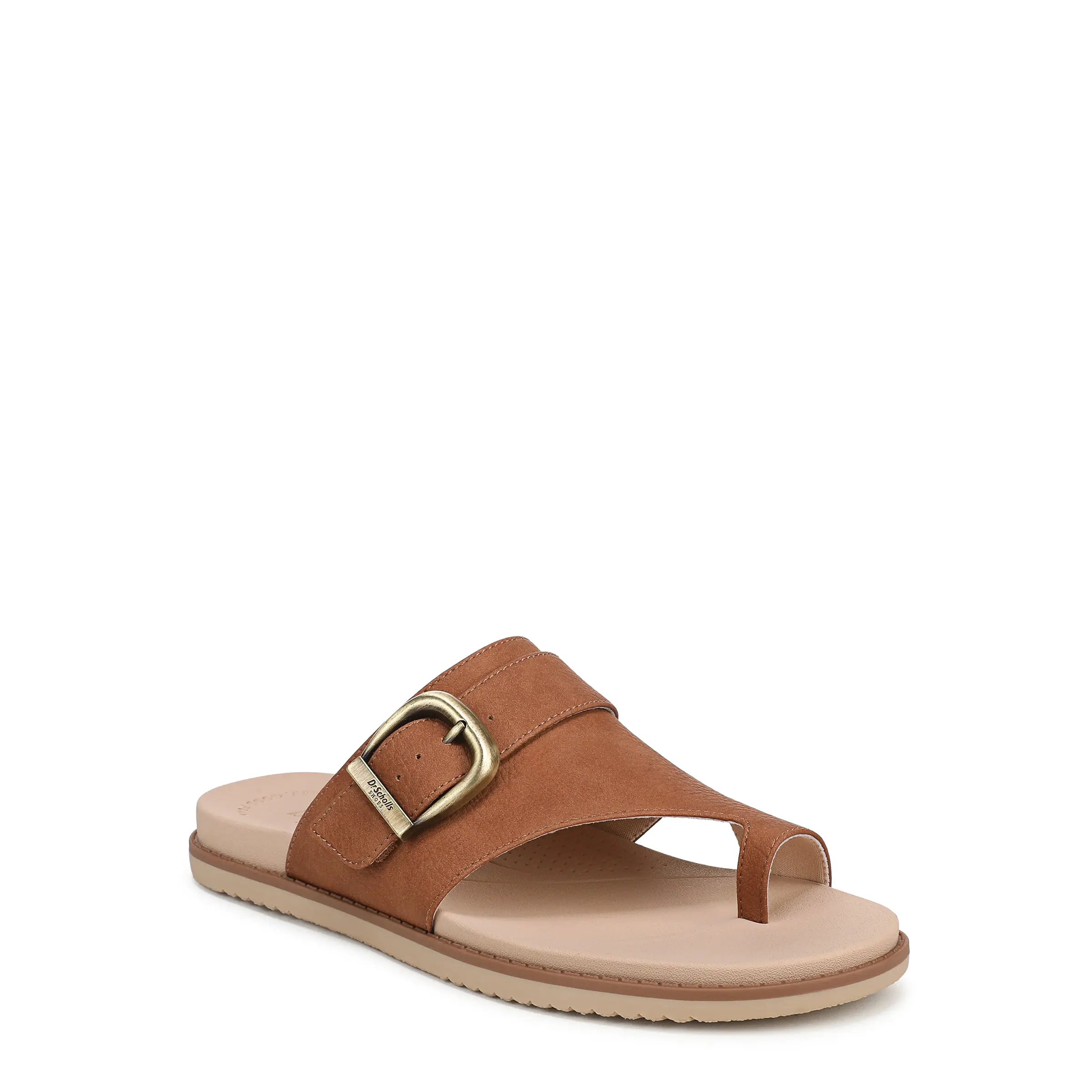 Dr. Scholl's Women's So Clever Slip-On Slide Sandals - Casual Flat Custom-Fit Footwear with Adjustable Buckle, Toe Loop, Supportive EVA Footbed, 1.125-Inch Heel, Recycled Liner, Minimalist Design