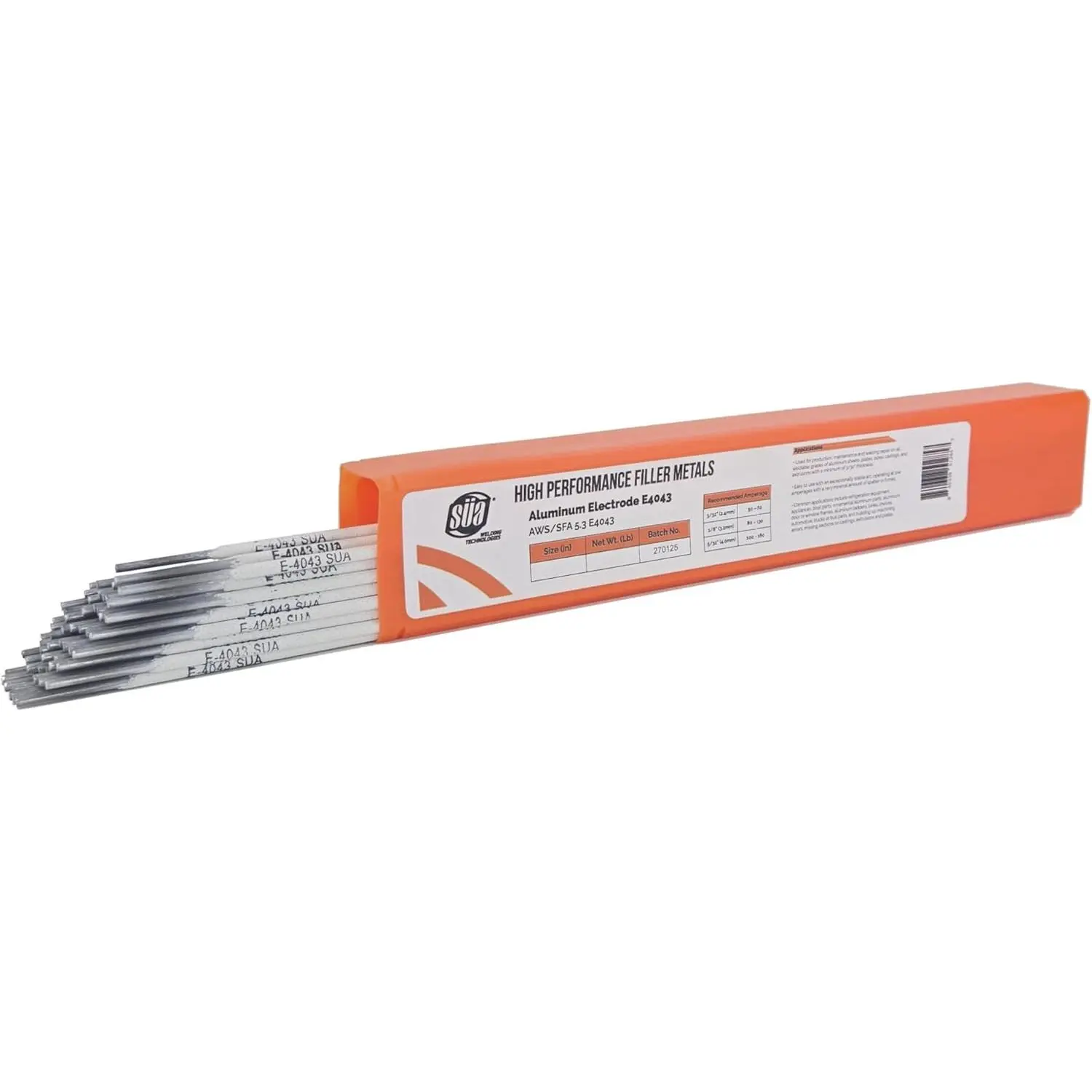 SÜA - Aluminum E4043 Stick Electrode Rod 1/8'' x 14'' - (1).