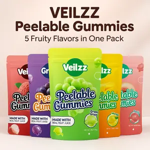 Veilzz Peelable Tropical Gummies Lychee Mango Peach 3 Pack Limited Drop Natural Juicy Peelable Gummies 50 Available Grab Before They Re Gone