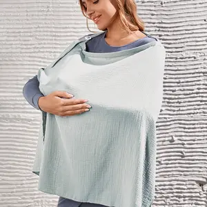 Breathable Cotton Nursing Cover, Multi-Purpose Car Seat Stroller Cover, Thanksgiving Easter Gift, 1pc Nursing Apron