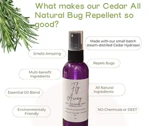 Natural DEET-Free Bug Repellent | Cedar