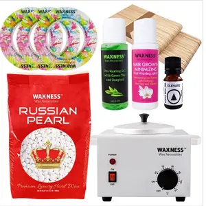 RUSSIAN PEARL HARD WAX KIT WITH 2.2 LB / 1 KG WAX BAG