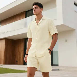 GINGTTO Men's Short Sets 2 Piece Outfit Summer Short Sleeve Button Down Shirt and Shorts Casual Vacation Sets Men's 2 Piece Set Fathersdaygift