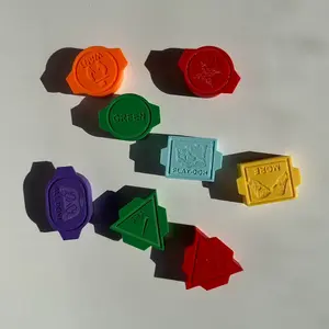 AAC Core Word Play-doh Stamps for Language Learning - Durable Stencils with Symbols for Kids' Language Development - Ideal for Parents Educators and Therapists
