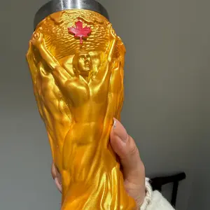 2026 Summer Soccer Trophy Cup | USA-Canada-Mexico Fan Collectible & Decor, Sturdy Trophy Shape