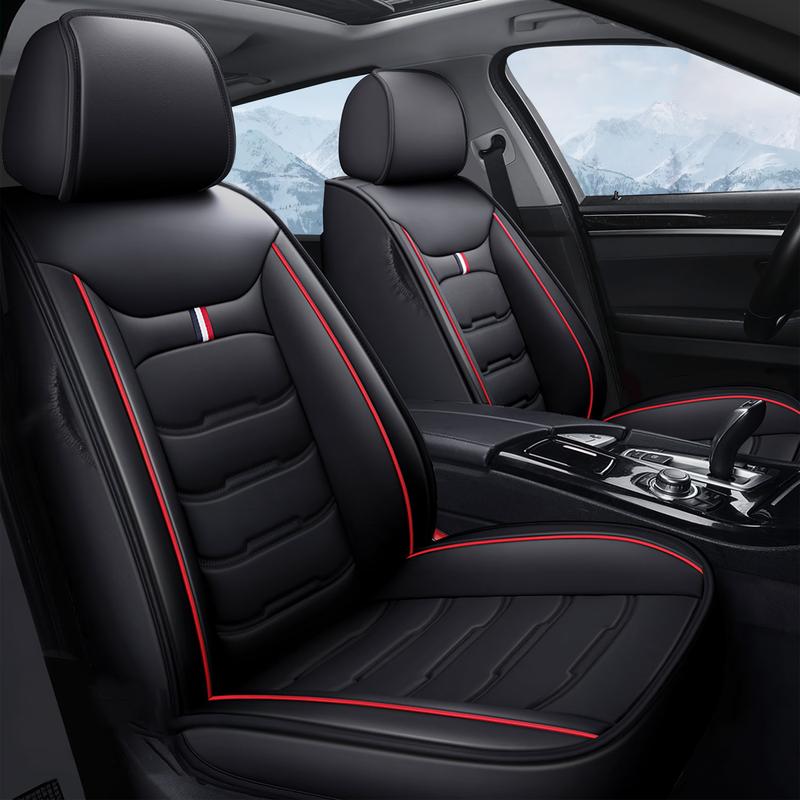 For Honda Accord 2003-2024/ Civic 2003-2023 Car 5 Seat Covers, Premium Leather Front & Rear Full Set Seat Covers Cushion Protector Pad Mat Waterproof, 40/60 60/40 50/50 40/20/40 Split Rear Benches Auto Decoration Accessories