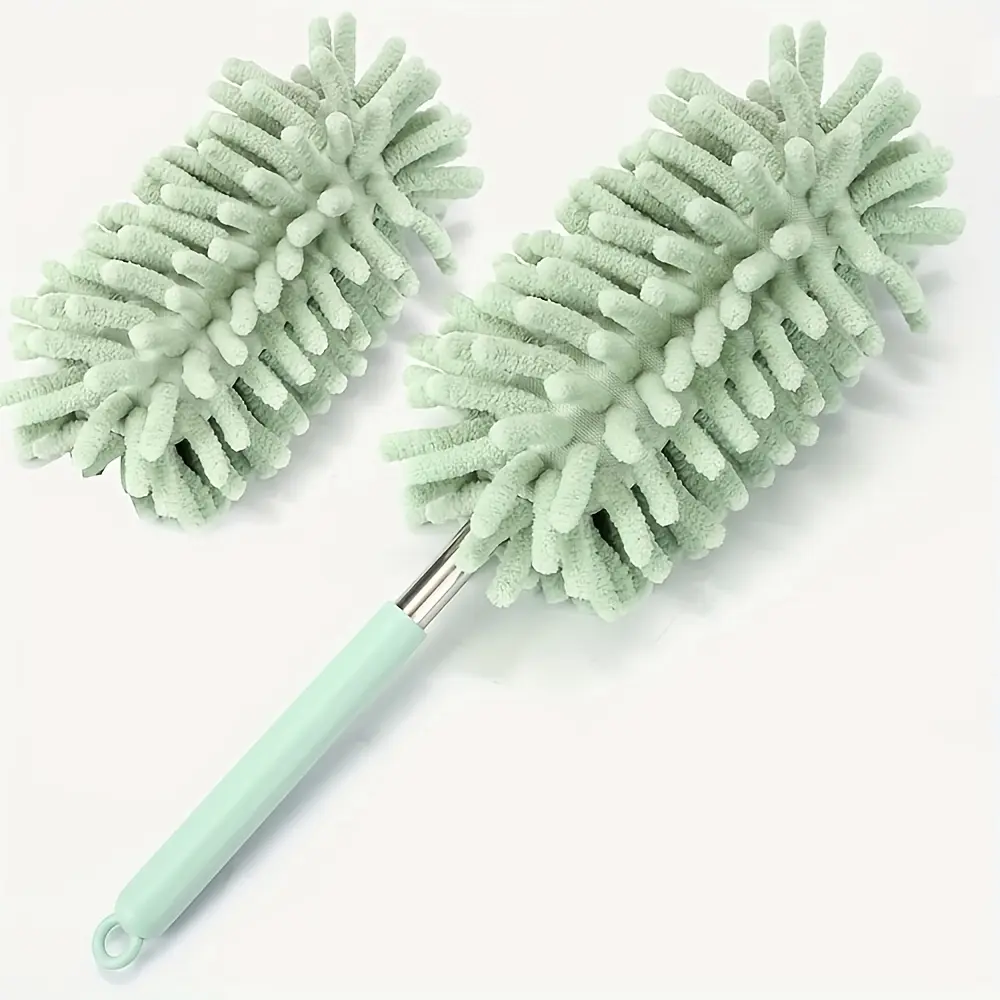 2024Set of 2 Mini Car Dusting Brushes, Flexible Adjustable Microfiber Cleaning Tools for Home And Vehicle Interior Maintenance - Made of Polyester Fiber2025