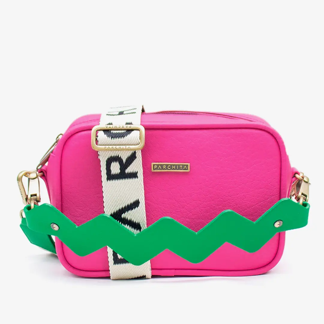 Women's Fashion Crossbody Bag Fuchsia- Cartera colombiana Parchita Dalia Retro Crossbody Bag for Women – Shoulder Bag