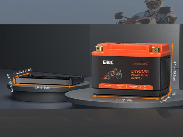 EBL Durable High Performance 12V 5Ah 300A Lightweight LiFePO4 Lithium Replacement Battery for ATV, Snowmobiles, Riding Lawn Mowers, Durable Lithium Battery, High Performance Battery EBL Durable High Performance 12V 5Ah 300A Lightweight LiFePO4 Lithium Replacement Battery for ATV, Snowmobiles, Riding Lawn Mowers, Durable Lithium Battery, High Performance Battery