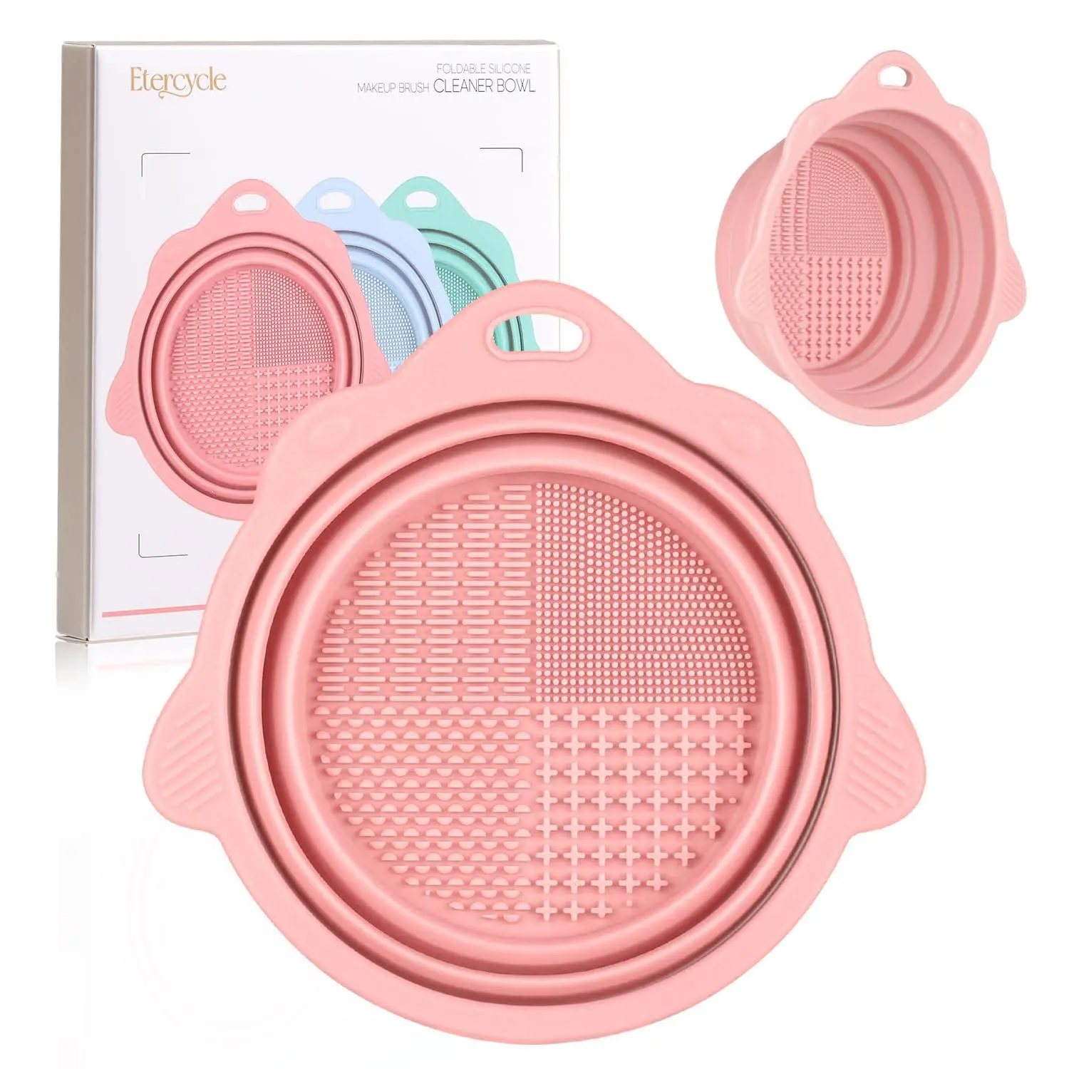 Foldable Silicone Makeup Brush Cleaner Bowl