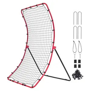 VEVOR Baseball And Softball Rebounder Net,  4 x 5.5 ft PitchBack Baseball Pitching Nest, Pitch Return Trainer Rebound Net with Pitching Target, All Angle Fielding Rebound Net for Grounders Pop Flies