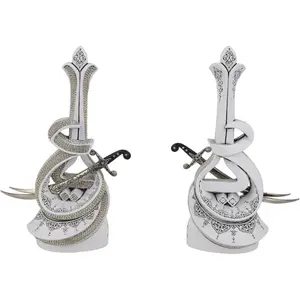 Zulfiqar Sword Figurine for Islamic Table Desk Decor Religious Ornaments Gifts