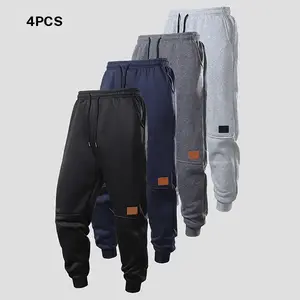 Men's All Season Training Pants Soft Non Stretch Fabric Elastic Cuffs Adjustable Drawstring Waist Gym Casual Training Trousers Comfortable Fit Retro Style Breathable Material Running Pants E Menswear Sports Jogger Sweatpants Sports Bottoms pants men