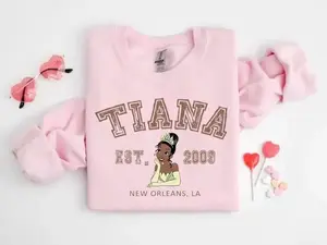 Tiana Princess Sweatshirt – Family Trip Matching Crewneck, Fun Gift Hoodie for Youth & Adults TU9