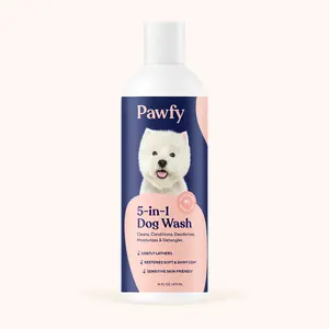5-in-1 Dog Wash - All-Natural Formula for Cleansing, Conditioning, Moisturizing, Deodorizing & Detangling