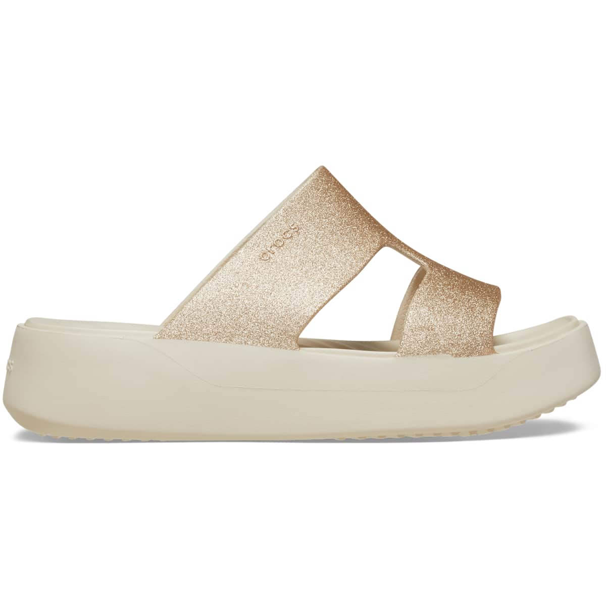 Crocs Women's Getaway H-Strap Glitter Platform Sandals, Platform Shoes for Women