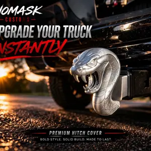Cobra - Snap-in fit | 2” Tow Hitch Cover | Premium Truck Accessory