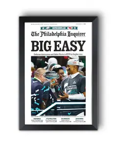 2025 Philadelphia  Champions "BIG EASY" Poster Print Unframe Newspaper 1