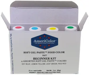 AmeriColor, Beginner Kit, Soft Gel Paste Food Color