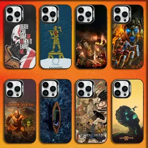 G-God OF War K-Kratos Phone Case For iPhone17, 16,15,14,13,12,11,Mini,Pro,E,MAX Black Candy Matte Shockproof Cover